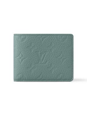 Louis Vuitton Sage Green Multiple Wallet in Taurillon Leather *Limited Edition*